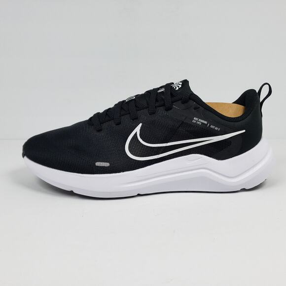 Nike Downshifter 12 Mens Sz 8 Womens Sz 9.5 Black White Smoke Grey Sneaker Shoes main image 5